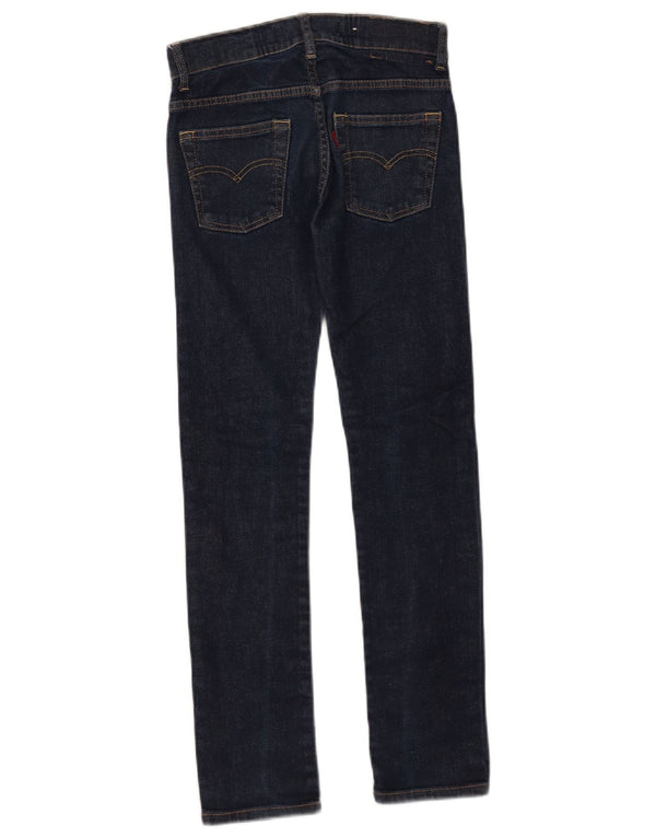 Levi's Girls 510 Skinny Jeans 9-10 Years W23 L27 Navy Blue Cotton