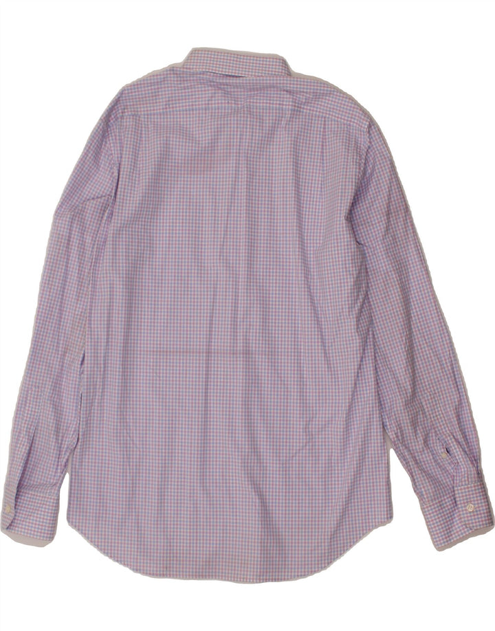 J. CREW Mens Thompson Shirt Size 16 1/2 Large Purple Check Cotton Vintage J. Crew and Second-Hand J. Crew from Messina Hembry 