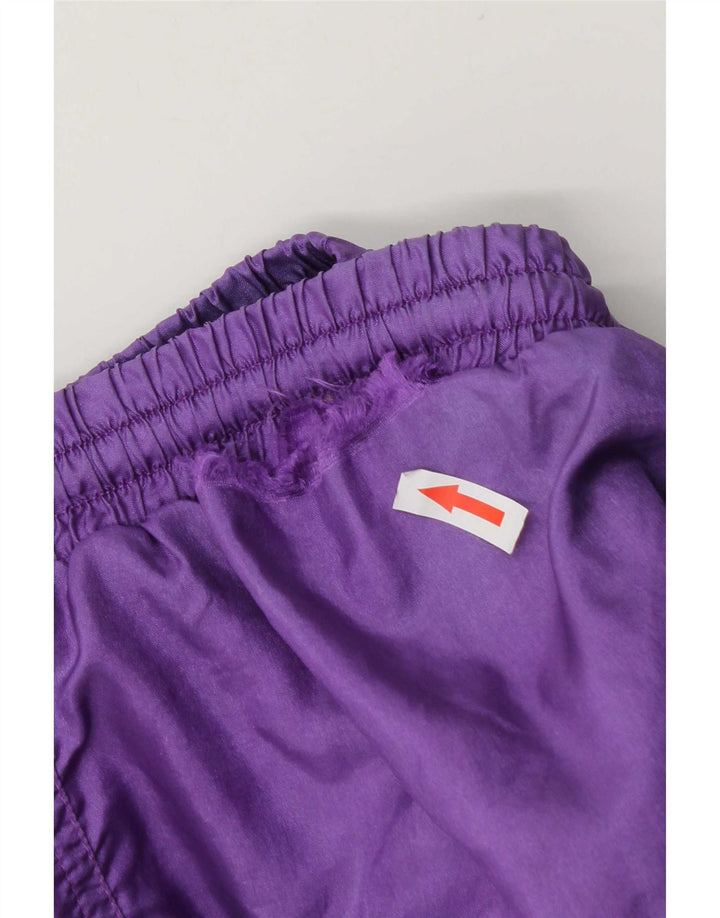 Active Mens Tracksuit Trousers Joggers Large Purple Geometric Polyamide