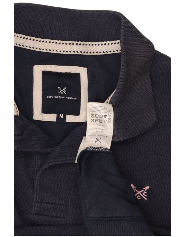 Crew Clothing Mens Polo Shirt Medium Navy Blue Cotton