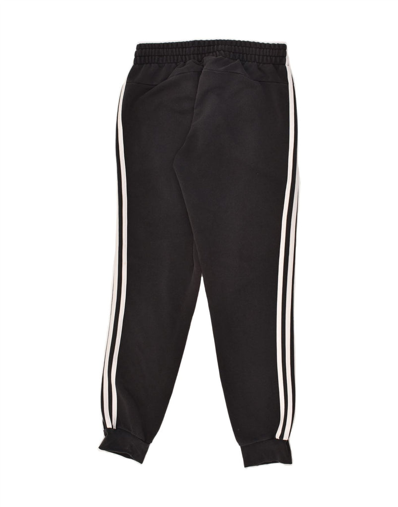 ADIDAS Womens Tracksuit Trousers Joggers UK 12/14  Medium Black Cotton | Vintage Adidas | Thrift | Second-Hand Adidas | Used Clothing | Messina Hembry 