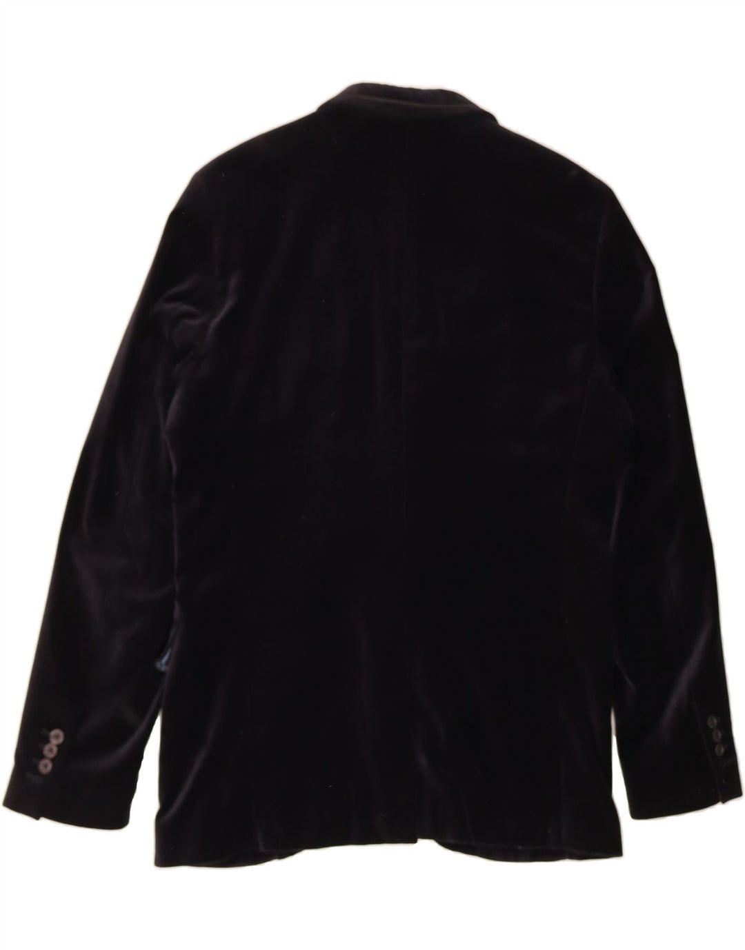 SCOTCH & SODA Mens Velvet 2 Button Blazer Jacket IT 52 XL Black Cotton