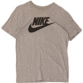 NIKE Mens Graphic T-Shirt Top Medium Grey Cotton
