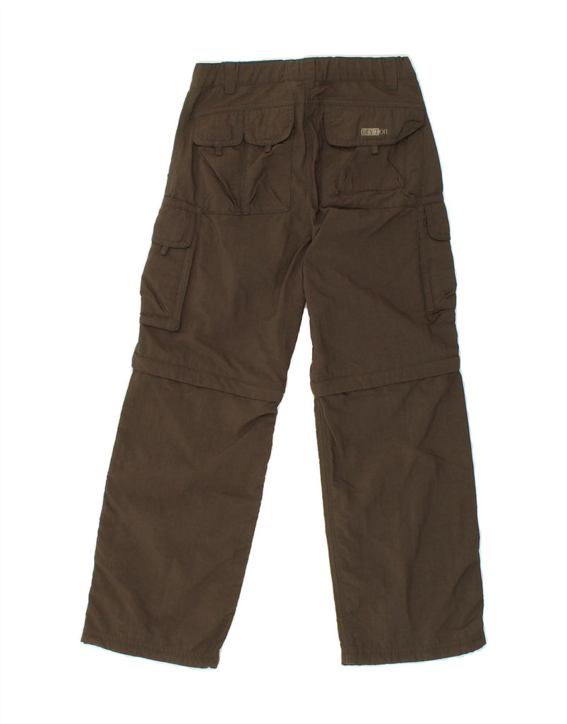 SALEWA Boys Straight Cargo Trousers 6-7 Years W22 L22 Brown Polyamide | Vintage SALEWA | Thrift | Second-Hand SALEWA | Used Clothing | Messina Hembry 