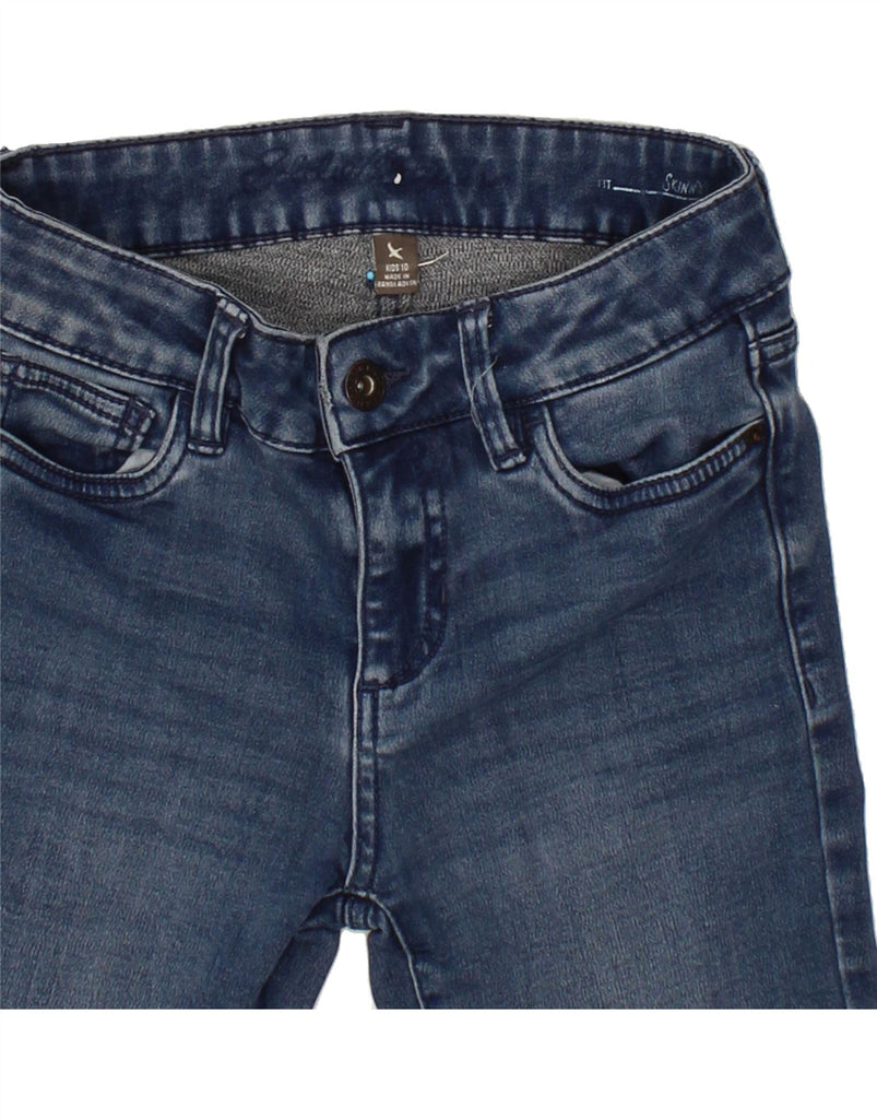 EDDIE BAUER Girls Skinny Jeans 9-10 Years W26 L24 Blue Viscose Vintage Eddie Bauer and Second-Hand Eddie Bauer from Messina Hembry 