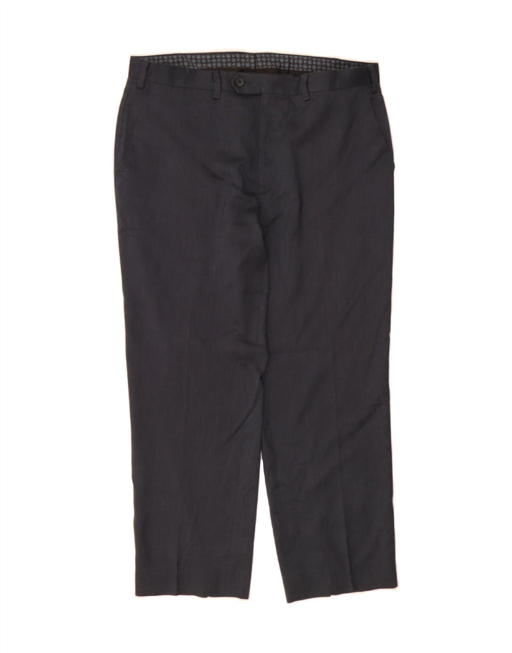 MICHAEL KORS Mens Straight Suit Trousers W36 L27 Navy Blue Vintage Michael Kors and Second-Hand Michael Kors from Messina Hembry 