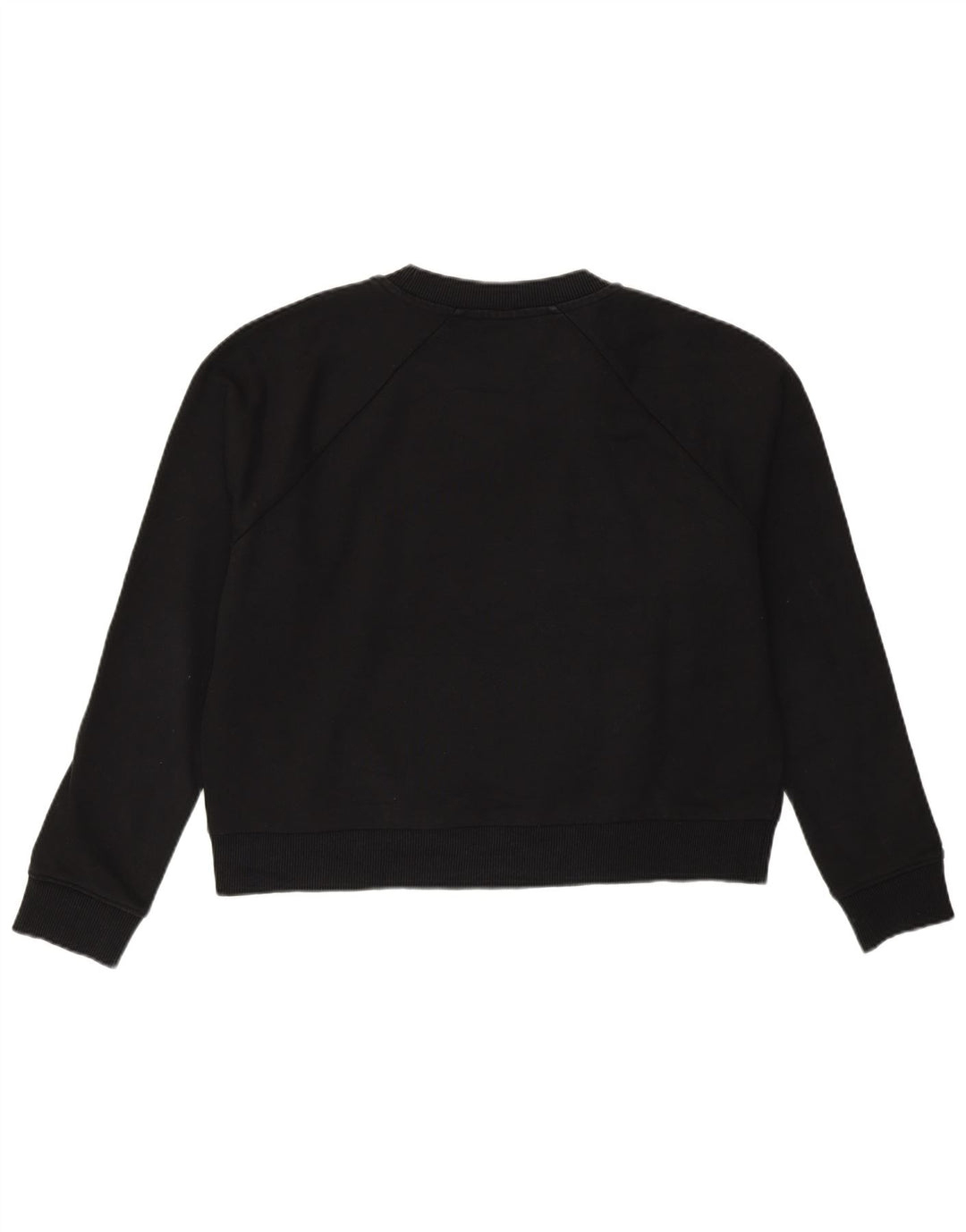 Vans Womens Crop Graphic Oversized Sweatshirt Jumper UK 14 Medium Black