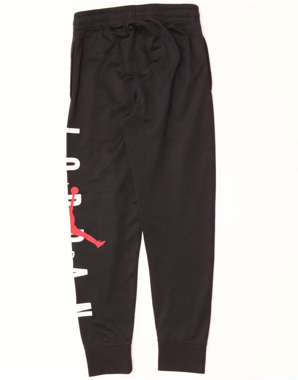 Jordan Boys Graphic Tracksuit Trousers Joggers 8-9 Years Small Black