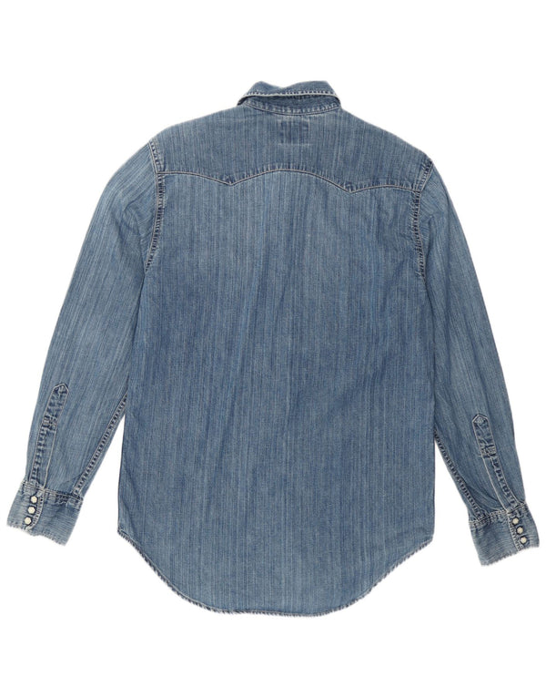 Levi's Mens Denim Shirt Medium Blue Cotton