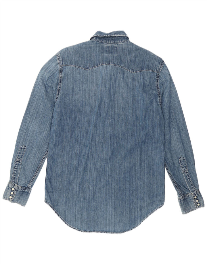 Levi's Mens Denim Shirt Medium Blue Cotton