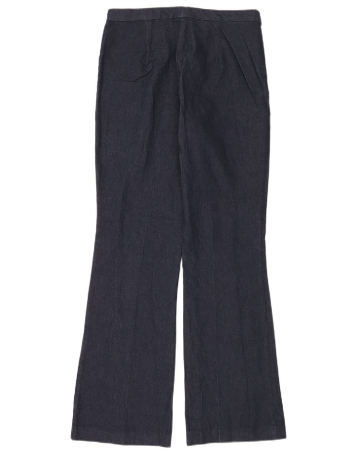Zara Womens Bootcut Trousers Medium W28 L32 Navy Blue Cotton