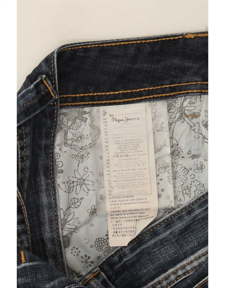 PEPE Jeans Womens Loose W31 L34 Blue Cotton
