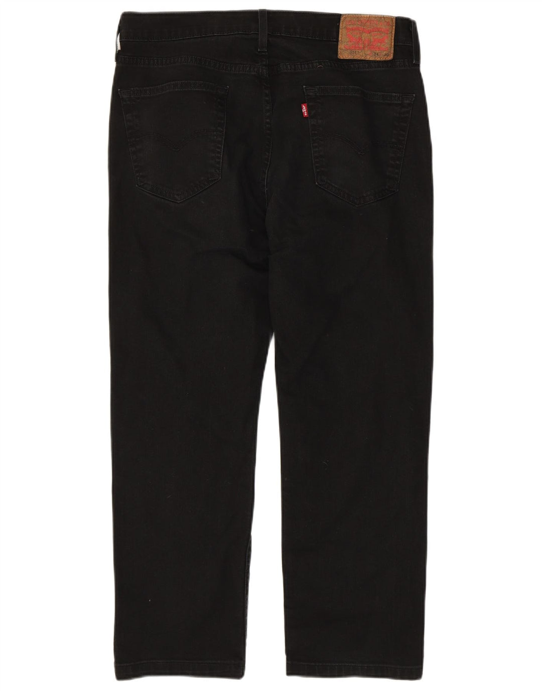 Levi's Mens 514 Straight Jeans W34 L27 Black Cotton