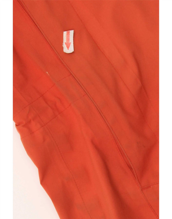Sprayway Womens Hooded Rain Jacket UK 12 Medium Orange Polyester