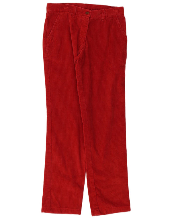 Kappa Womens Perfect Fit Corduroy Trousers IT 42 Medium W30 L31 Red