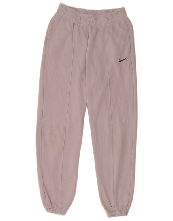 Nike Womens Tracksuit Trousers Joggers UK 10 Small Purple Cotton