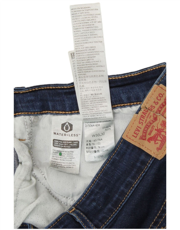 Levi's Womens 720 High Rise Bootcut Jeans W30 L30 Navy Blue Cotton