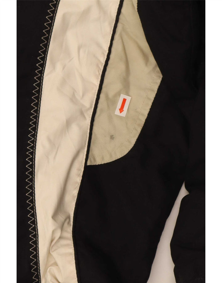 Vintage Mens Ski Jacket IT 48 Medium Black Colourblock Polyester
