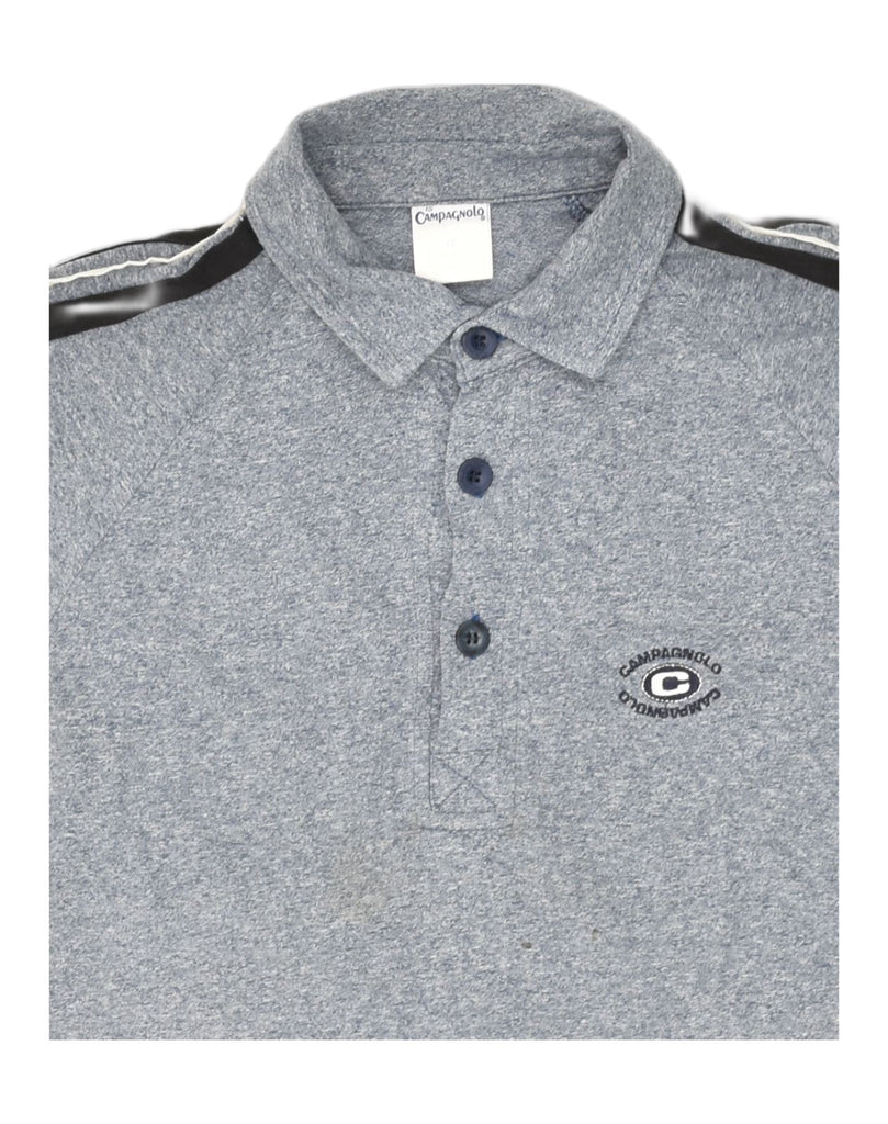 CAMPAGNOLO Mens Polo Shirt IT 46 Small Grey Cotton | Vintage Campagnolo | Thrift | Second-Hand Campagnolo | Used Clothing | Messina Hembry 