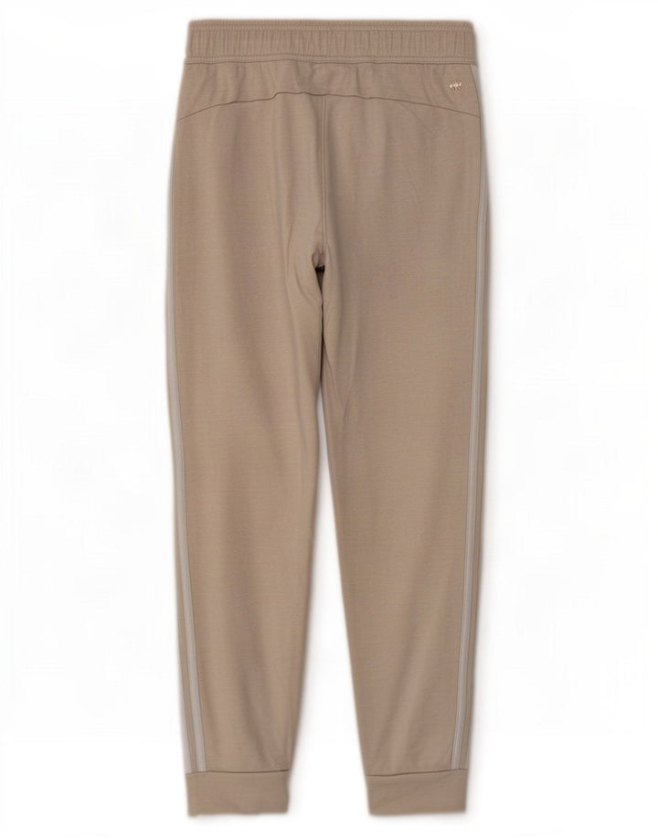 Adidas Mens Tracksuit Trousers Joggers Small Beige Cotton