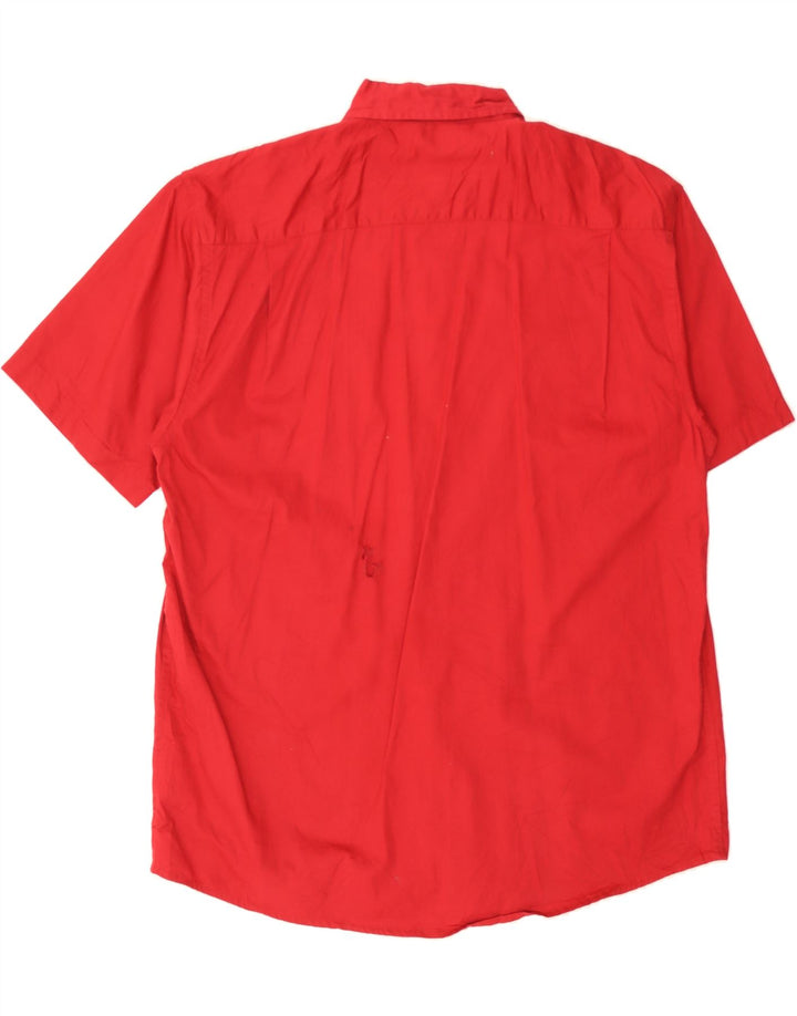 WRANGLER Mens Short Sleeve Shirt Large Red Cotton Vintage Wrangler and Second-Hand Wrangler from Messina Hembry 