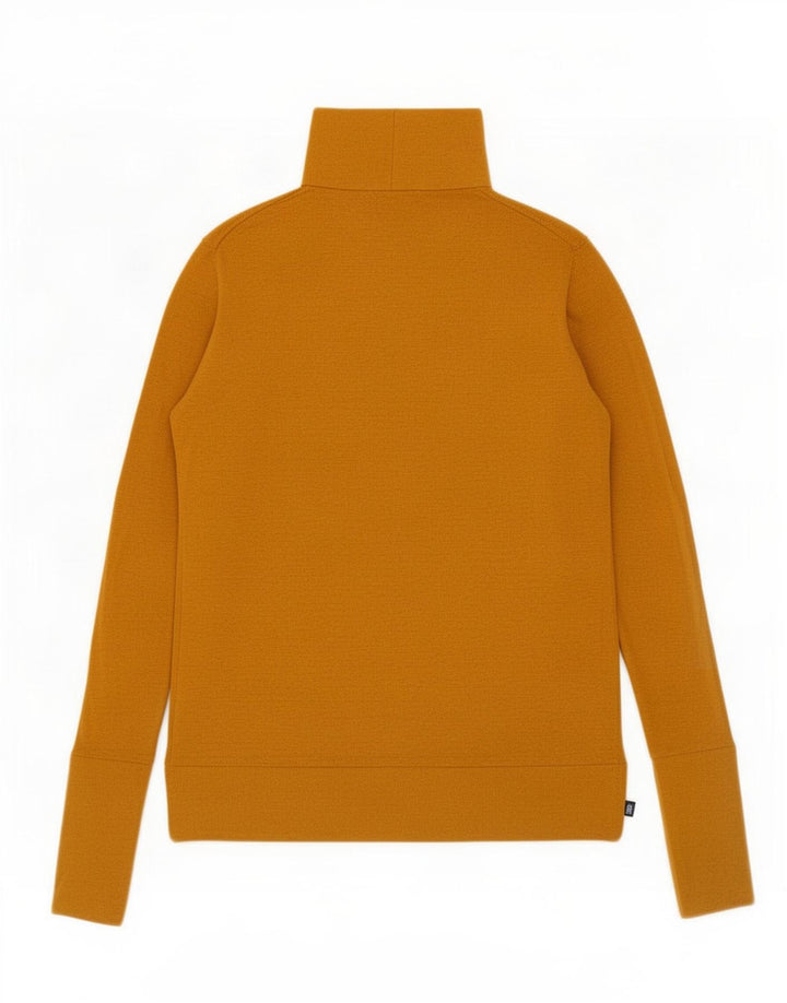 Zara Womens Turtle Neck Jumper Sweater UK 12 Medium Beige Modal