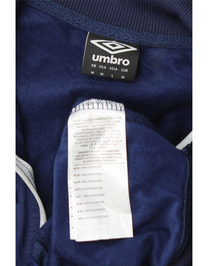 Umbro Mens Graphic Full Tracksuit Medium Navy Blue Colourblock Polyester