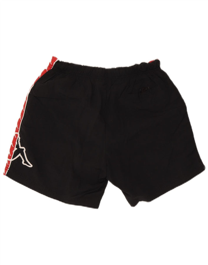KAPPA Mens Graphic Sport Shorts XL  Black Nylon