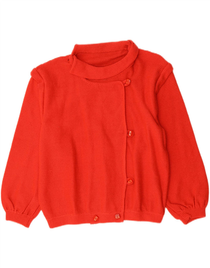 Vintage Womens Cardigan Sweater UK 16 Large Red
