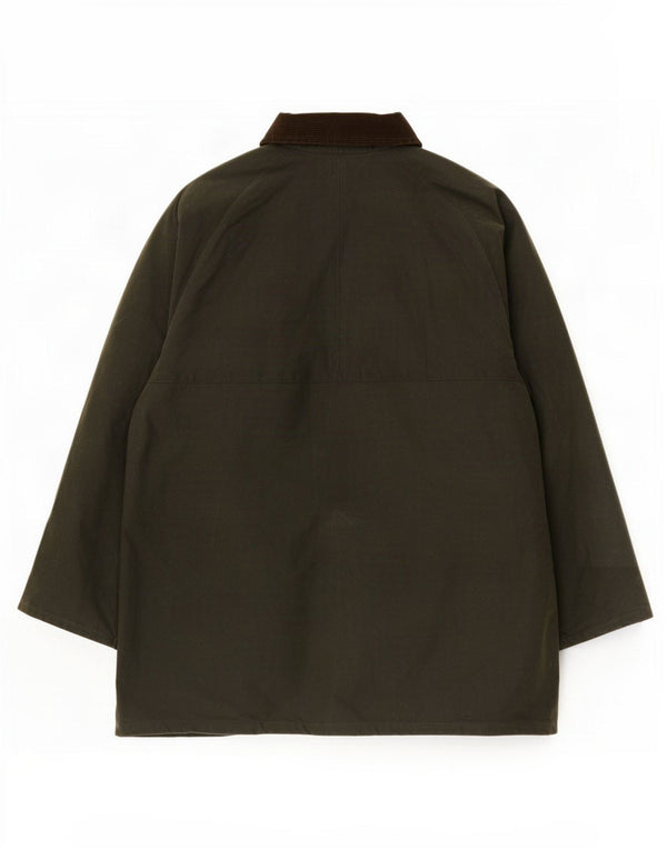 Greenbelt Mens Waxed Cotton Jacket UK 48 4XL Khaki