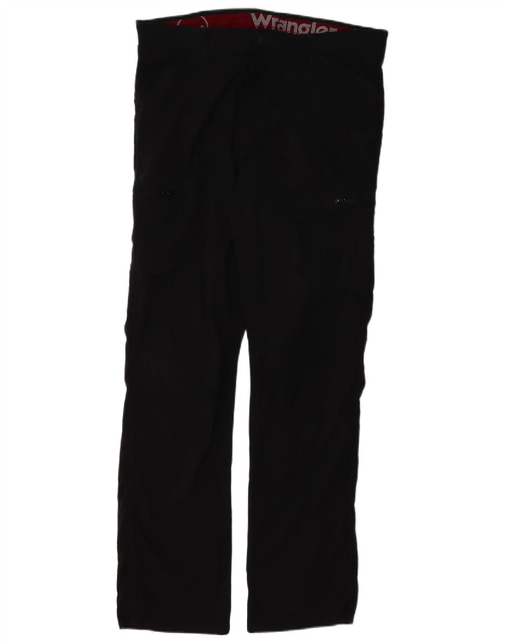 WRANGLER Mens Straight Cargo Trousers W36 L32 Black