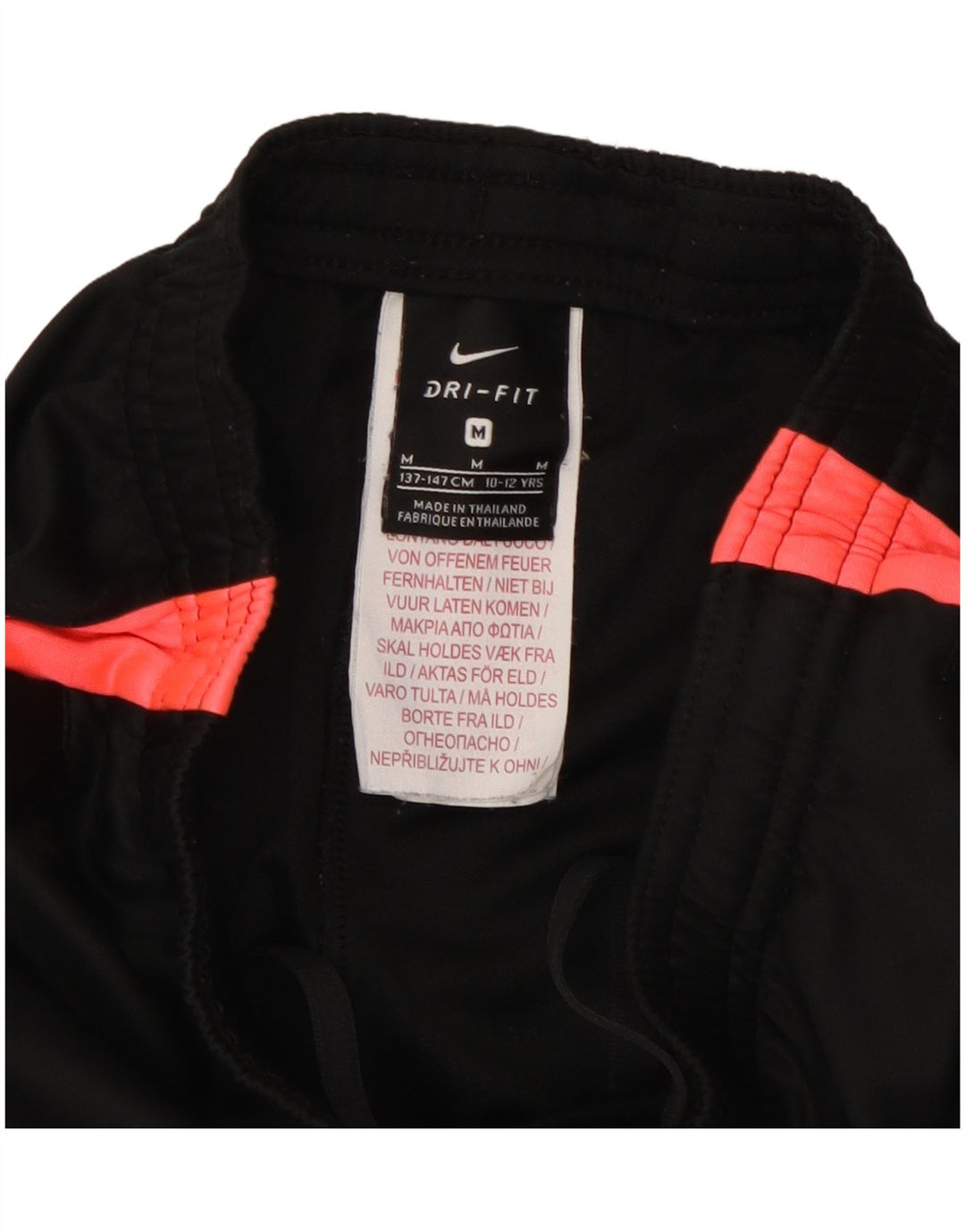 NIKE Girls Dri Fit Tracksuit Trousers 10-11 Years Medium  Black