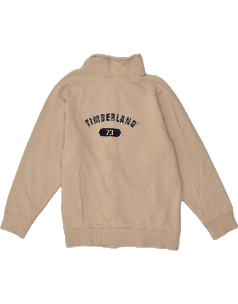 TIMBERLAND Boys Graphic Tracksuit Top Jacket 11-12 Years Beige Cotton | Vintage Timberland | Thrift | Second-Hand Timberland | Used Clothing | Messina Hembry 