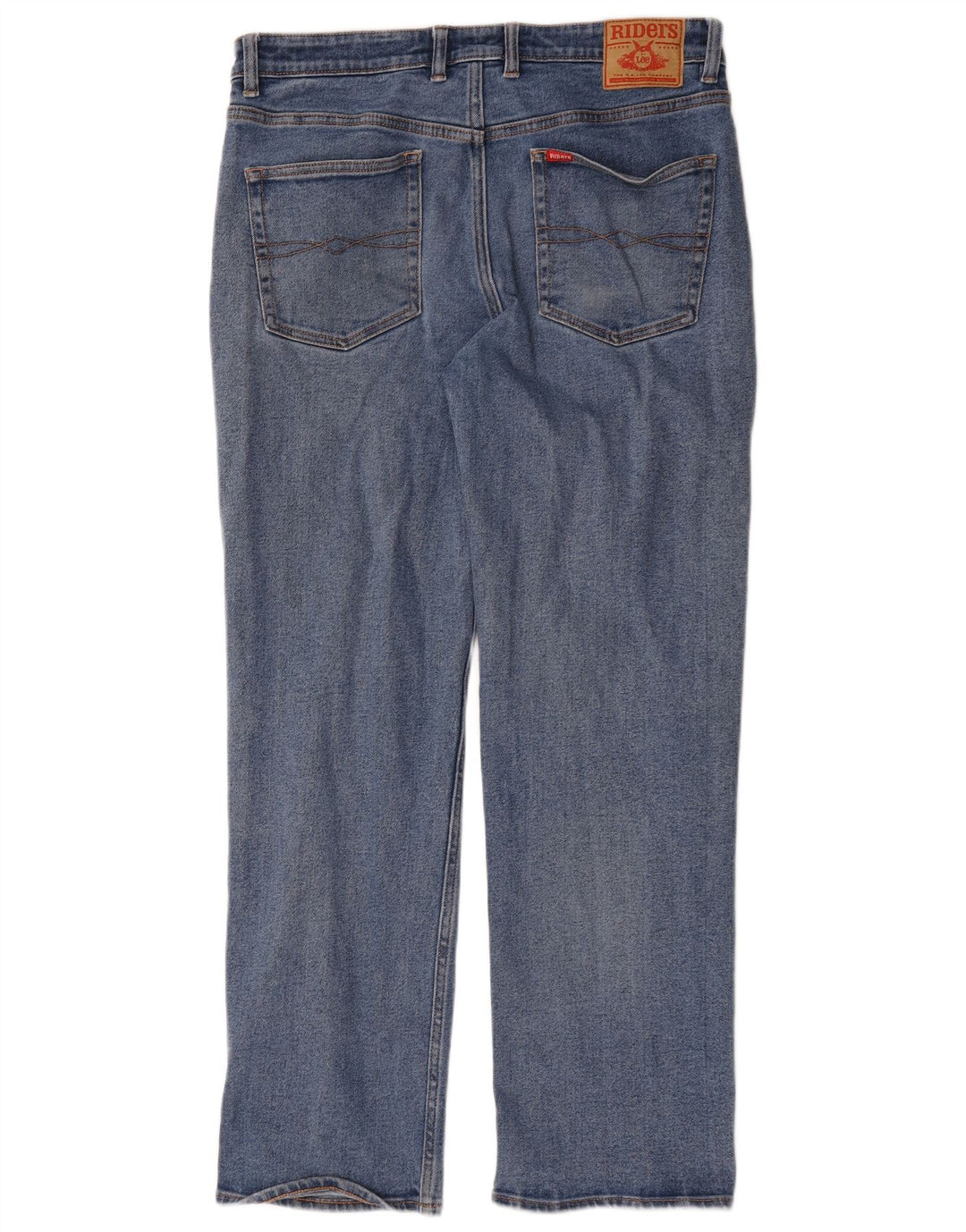 Lee Mens Riders Straight Jeans W36 L30 Blue Cotton