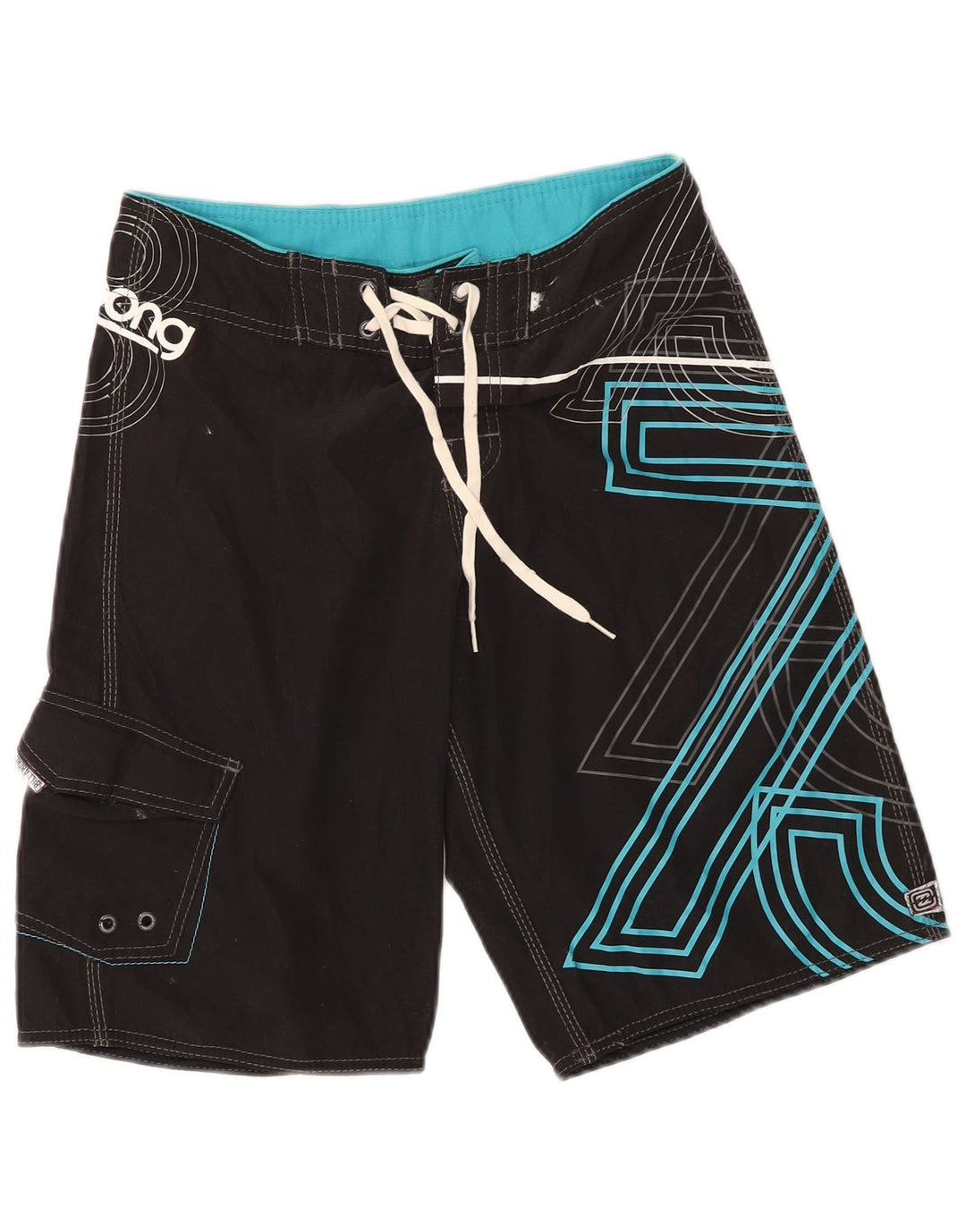 Billabong Boys Graphic Swimming Shorts 13-14 Years  Black Polyester