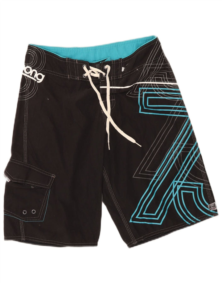 Billabong Boys Graphic Swimming Shorts 13-14 Years  Black Polyester