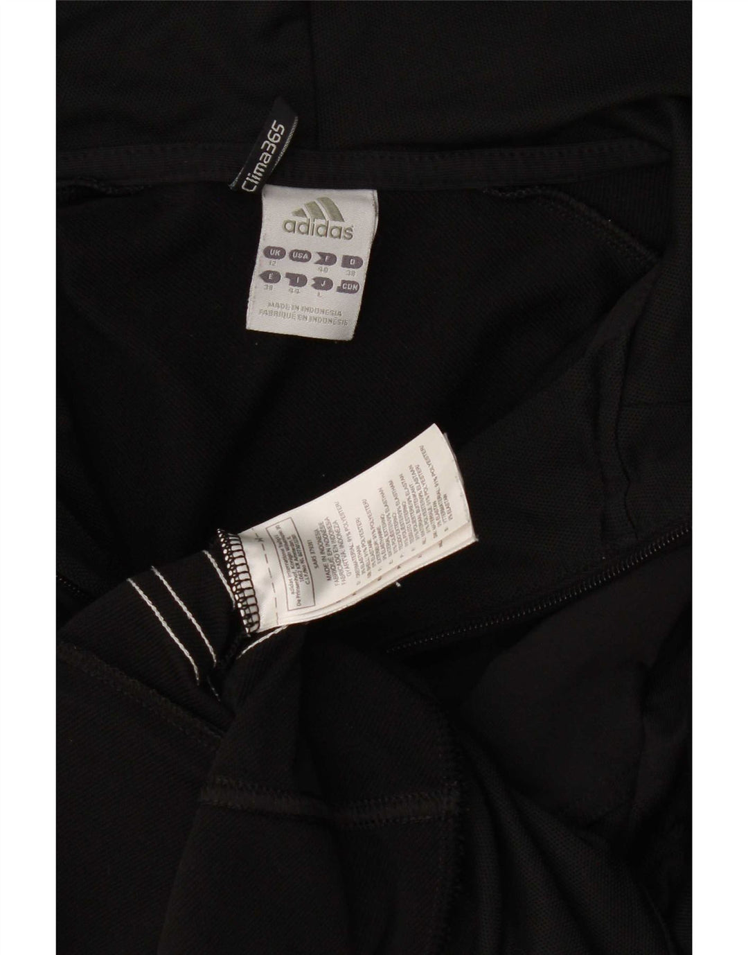 Adidas Womens Clima 365 Zip Hoodie Sweater UK 12 Medium Black Polyester