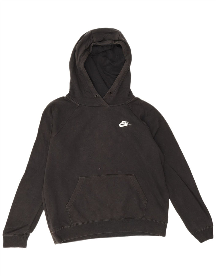 Nike Mens Hoodie Jumper Small Black Cotton