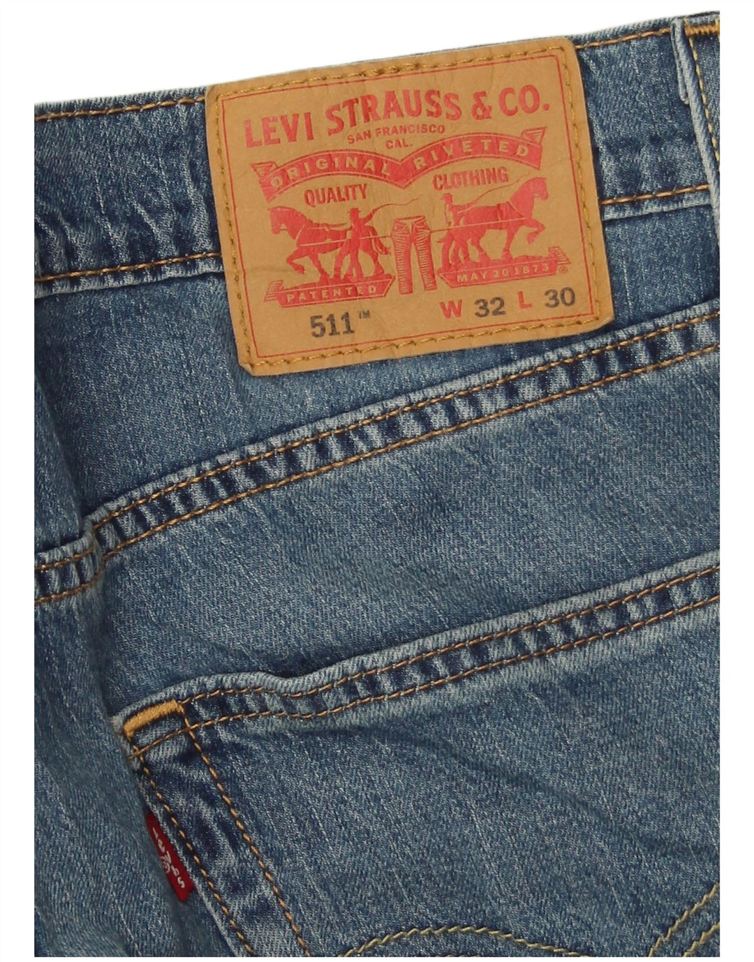 Levi's Mens 511 Slim Jeans W32 L30 Blue Cotton