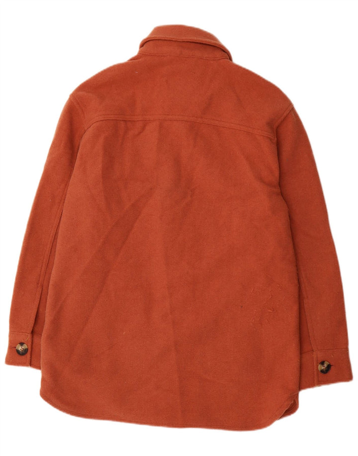 Fat Face Womens Oversized Utility Jacket UK 10 Small Orange Polyester