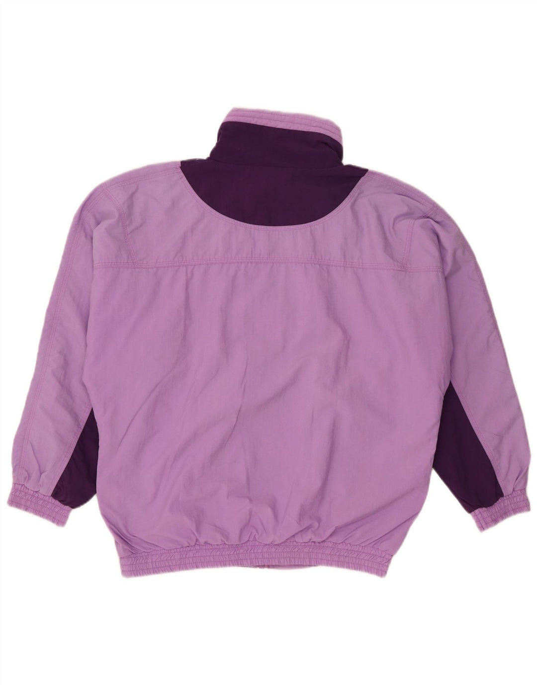 Lotto Womens Reversible Oversized Tracksuit Top Jacket UK 14 Medium Purple