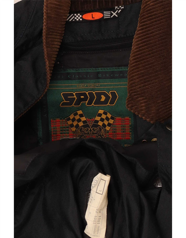 Spidi Mens Graphic Utility Jacket UK 40 Large Black Colourblock Polyester