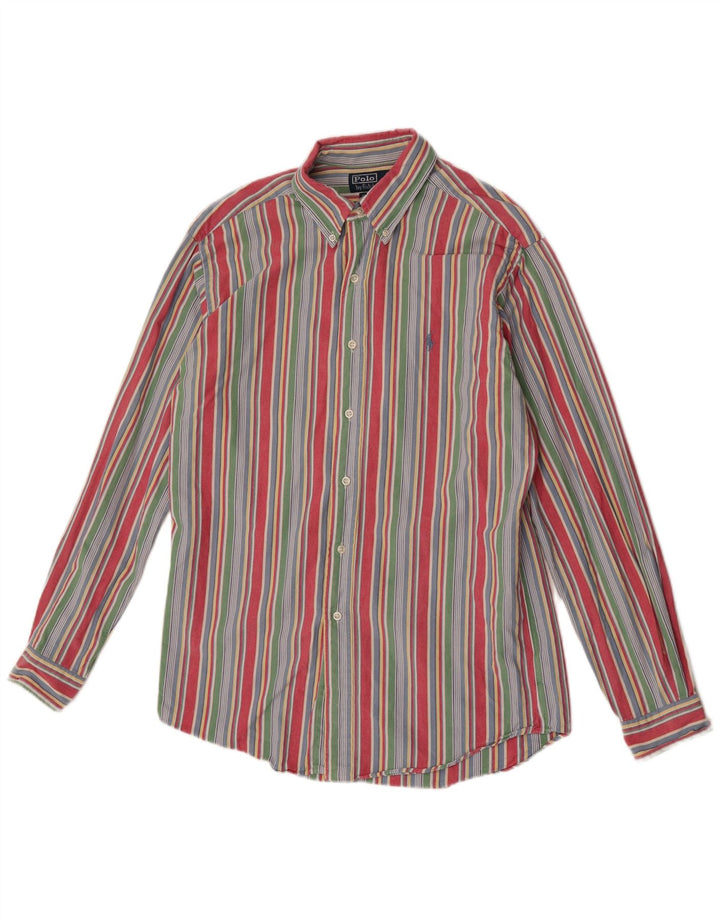 Polo Ralph Lauren Mens Custom Fit Shirt Medium Multicoloured Striped Cotton
