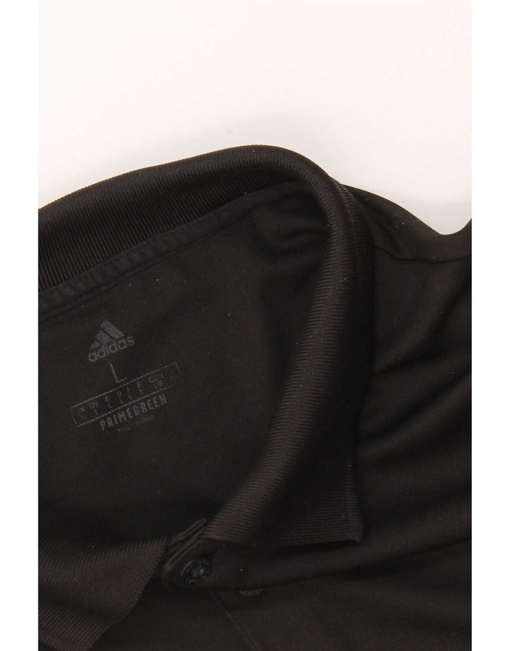 Adidas Mens Polo Shirt Large Black