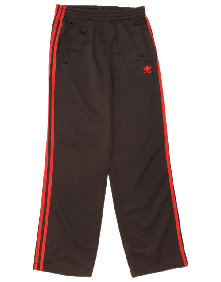Adidas Boys Tracksuit Trousers 13-14 Years Black Polyester
