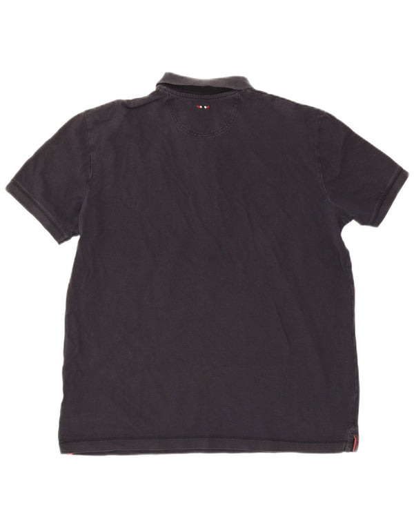 Napapijri Mens Geographic Polo Shirt XL Navy Blue