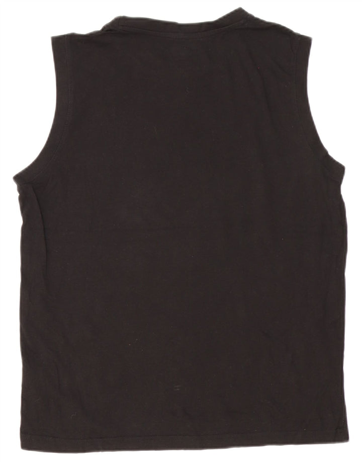 Kappa Mens Graphic Vest Top XL Black Cotton