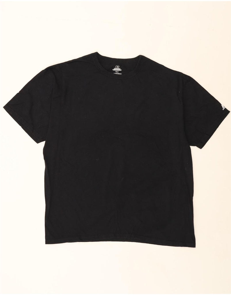 RUSSELL ATHLETIC Mens T-Shirt Top XL Black Cotton Vintage Russell Athletic and Second-Hand Russell Athletic from Messina Hembry 