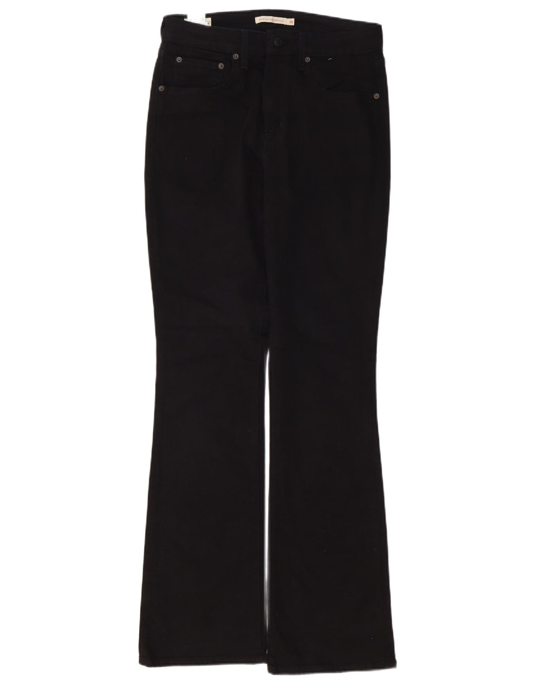 LEVI'S Womens 725 High Rise Bootcut Jeans W30 L32  Black Cotton