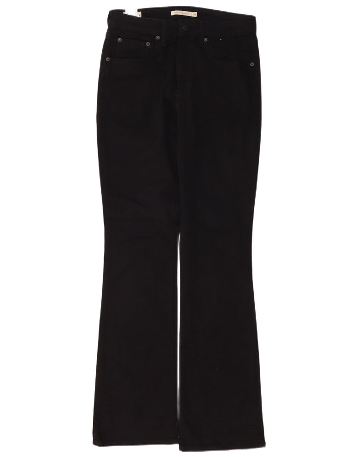 LEVI'S Womens 725 High Rise Bootcut Jeans W30 L32  Black Cotton